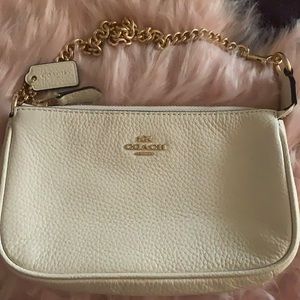 Coach Pebbled Leather Large Wristlet
